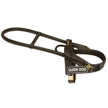Samoyed Guid Harness Leather for Dog Assistance