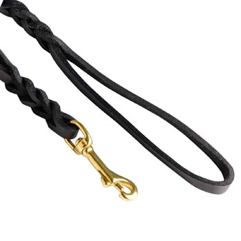Braided Dog Leash with Snap Hook Easy Connected with Canine Collar for Samoyed