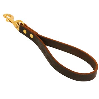 Dog Leather Brown Leash for Making Samoyed Obedient